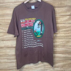 Vintage 2004 Jeff Foxworthy Redneck Hunter Comedy T-Shirt Brown Size: Large